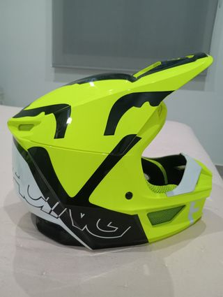 Casco de Motocross Fox Amarillo V1 talla YL niño