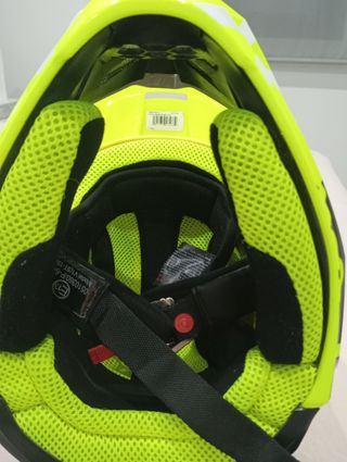 Casco de Motocross Fox Amarillo V1 talla YL niño