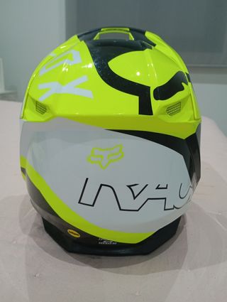 Casco de Motocross Fox Amarillo V1 talla YL niño