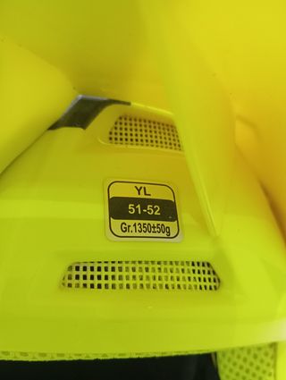 Casco de Motocross Fox Amarillo V1 talla YL niño