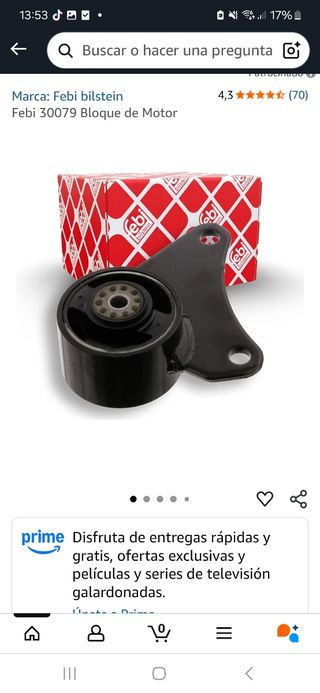 Febi Bilstein 30079 Soporte Motor
