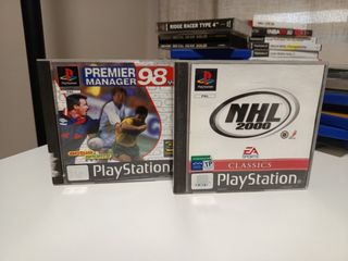 Premier Manager 98 + NHL 2000 PS1