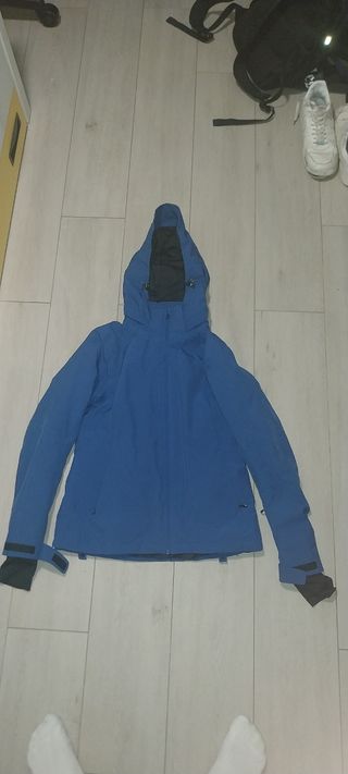 Abrigo de nieve azul de mujer