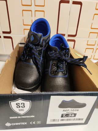 Zapato Seguridad Negro Talla 38