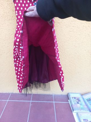 Vestido vintage lunares rojo y blanco