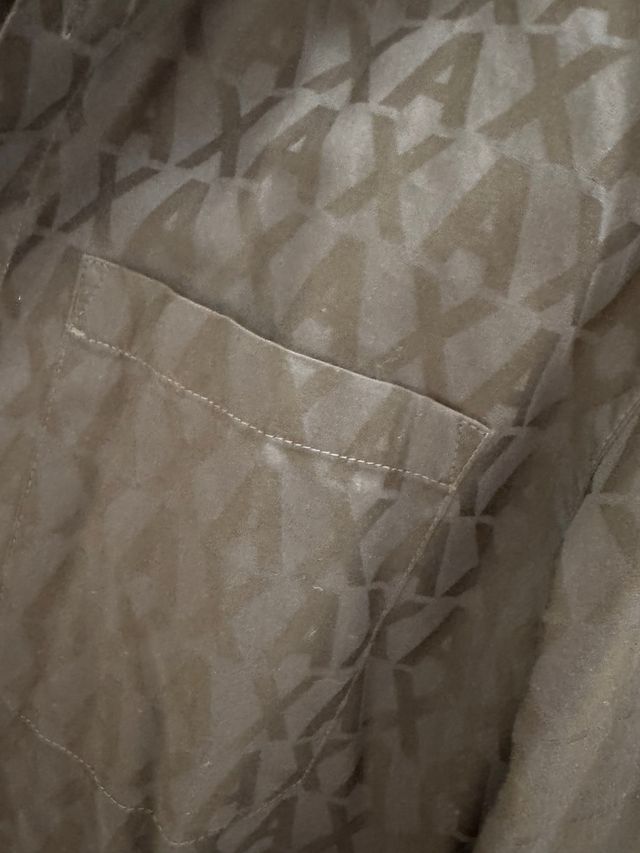 Camicia Armani Exchange Uomo Blu Taglia M