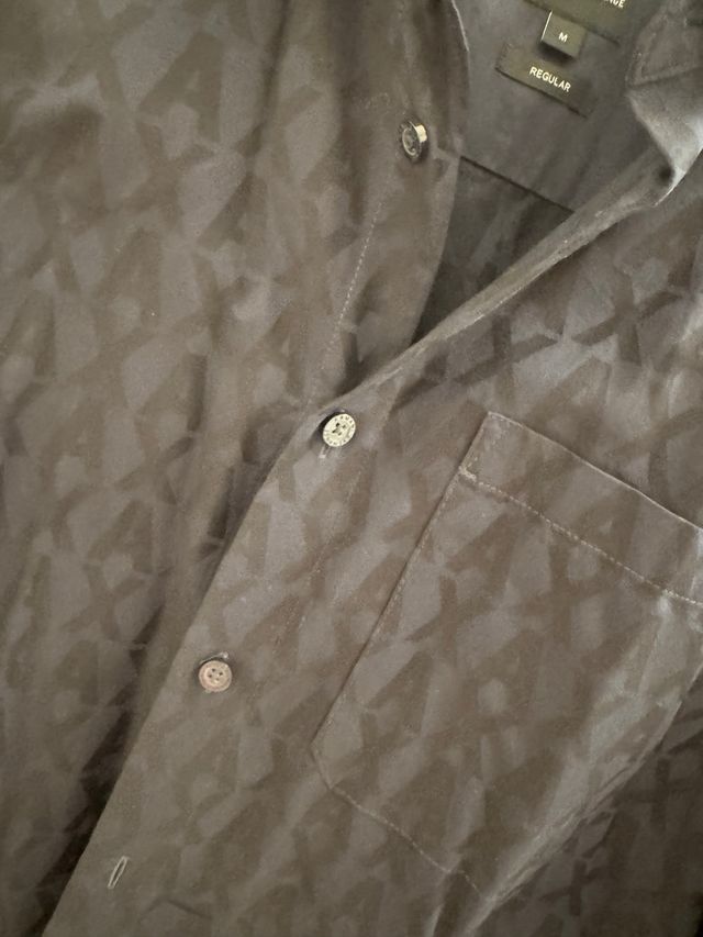 Camicia Armani Exchange Uomo Blu Taglia M