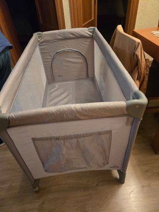 Cuna de viaje plegable + colchon plegable perfecto