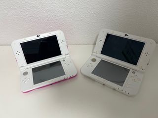 2x Nintendo 3DS XL (Rosa y Blanca)