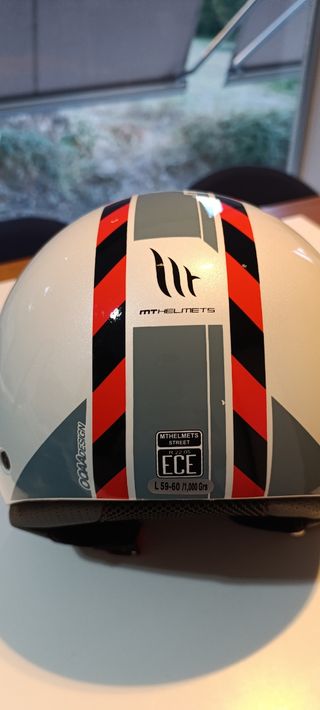 Casco de moto MT Helmets Jet Street, talla L