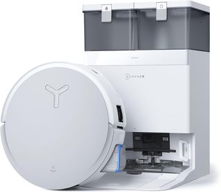 ECOVACS X8 Omni Robot Aspirador Lavadora con Estación Omni, 18000Pa, Limpieza automática Vaciado , Negro, REACONDICIONADO, señales de uso