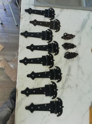 Lote bisagras vintage 19x9 cm