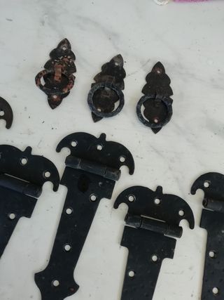 Lote bisagras vintage 19x9 cm