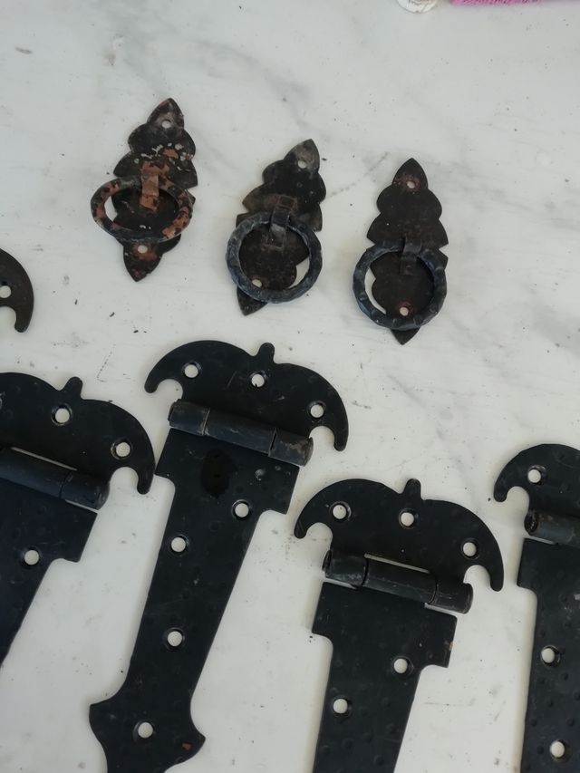 Lote bisagras vintage 19x9 cm