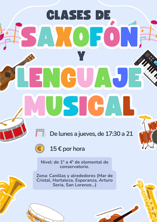 Clases de saxofon y lenguaje musical