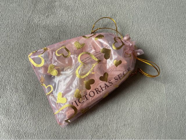 Tanga Victoria's Secret Rosa claro encaje cadenas