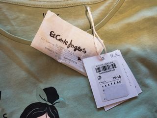 Camiseta manga larga niña, NUEVA El Corte Ingles.