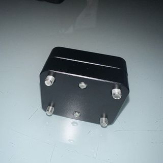 Soporte GPS Aluminio negro para barra de 12mm