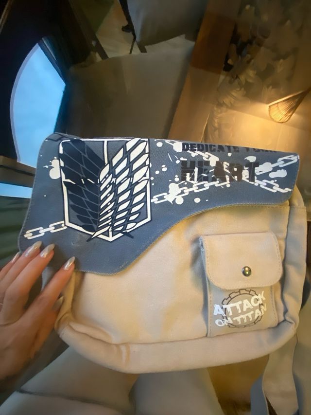 Bolso Bandolera Anime Manga Beige