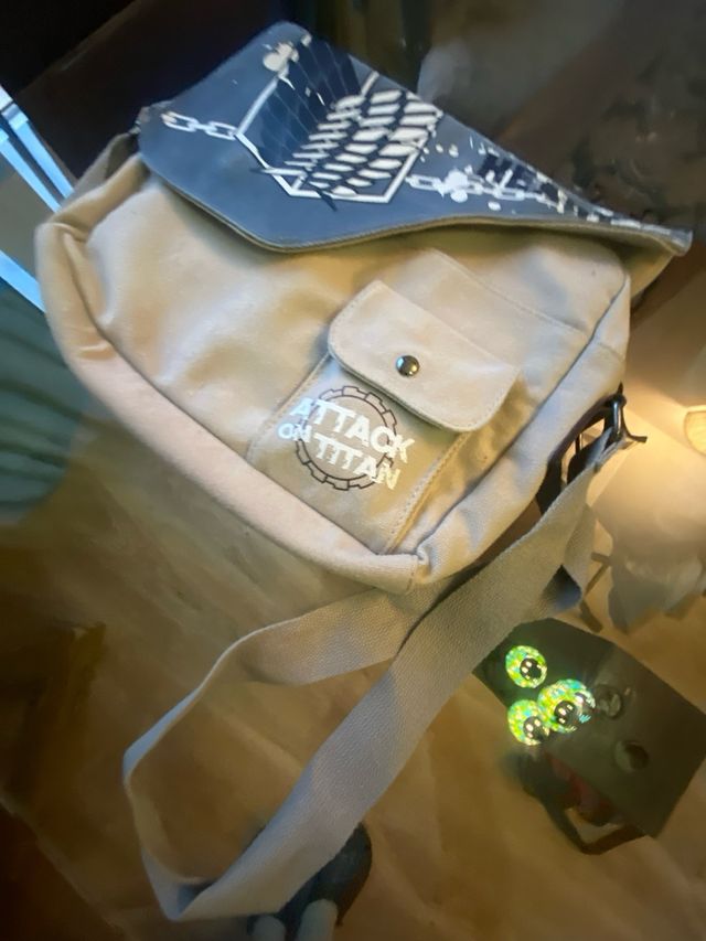 Bolso Bandolera Anime Manga Beige