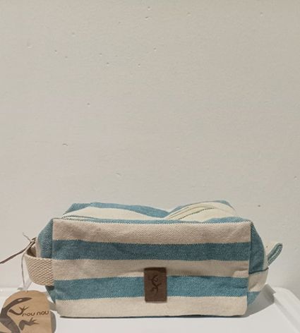 Neceser nou nou rayas beige y azul