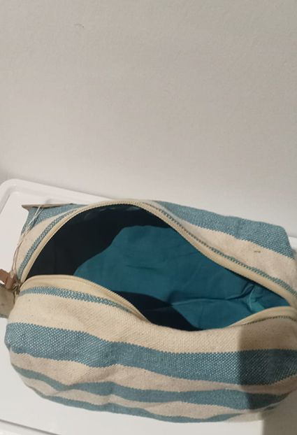 Neceser nou nou rayas beige y azul