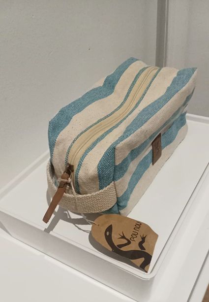 Neceser nou nou rayas beige y azul