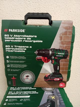 Parkside 20V Taladro Perusión completo