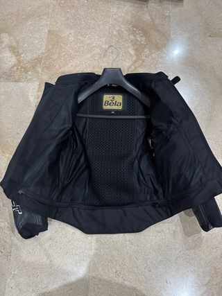 Chaqueta Moto Bela 2 Piezas Negra y Azul TALLA 48 
