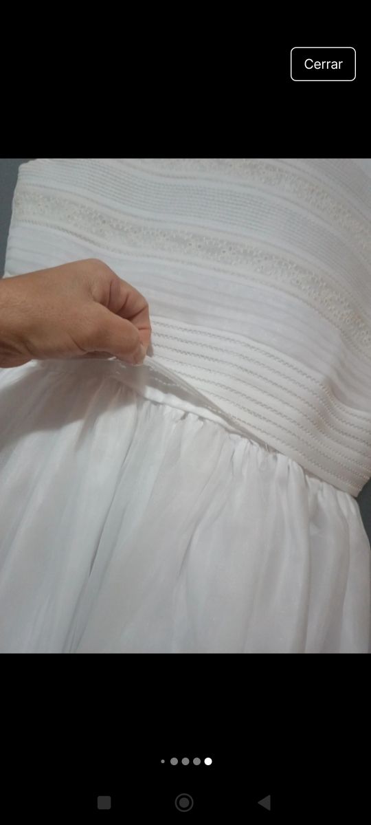 Vestido de Comunión Niña Blanco
