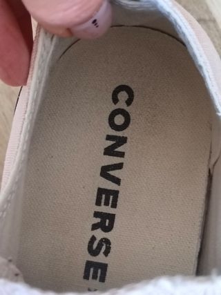 Converse con plataforma talla 40 color rosa nude