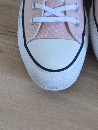 Converse con plataforma talla 40 color rosa nude