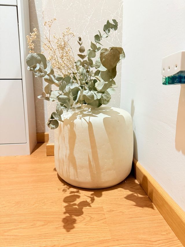 Jarrón Serina Papel Maché Blanco 36.5cm