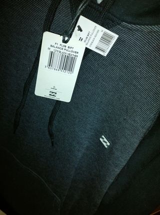 Sudadera Billabong Negra Talla M con etiqueta 