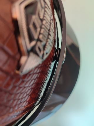 Casco Moto Retro Jet Talla L Cuero Marrón