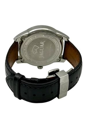 RELOJ PULSERA DE HOMBRE JAGUAR J663 CORREA CUERO ESFERA NEGRA