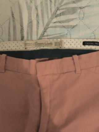 Pantalón Zara mujer rosa entretiempo
