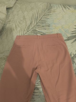 Pantalón Zara mujer rosa entretiempo
