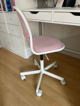 Silla infantil ORFJALL blanca/rosa