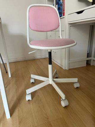 Silla infantil ORFJALL blanca/rosa