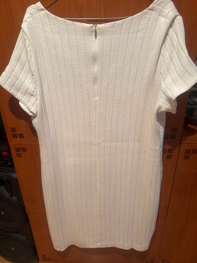 Vestido Blanco Mango Talla L