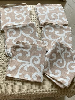 6 fodere cuscino 50x50 cm nuove