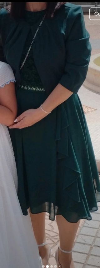 Vestido verde invitada boda