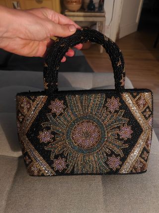 Bolso de mano Vintage con cuentas