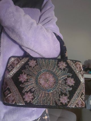 Bolso de mano Vintage con cuentas