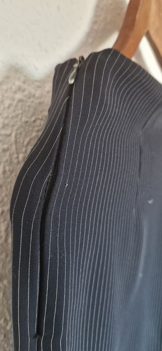 Traje pantalón rayas azul marino