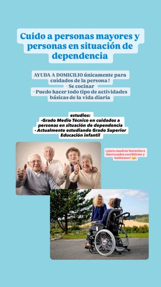 Cuidadora personas dependientes 