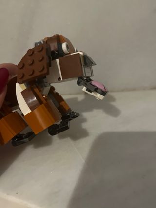 Lego Perro Marrón con Lengua Rosa