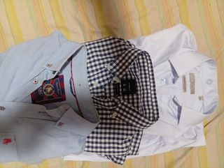 Lote 3 Camisas Hombre Azul