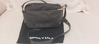 Bolso bandolera BIMBA Y LOLA negro y dorado